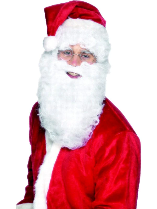 Smiffys Christmas Costumes Santa Beard - 11" Long - Father Christmas 1 Smiffys Christmas Costumes Santa Beard - 11" Long - Father Christmas