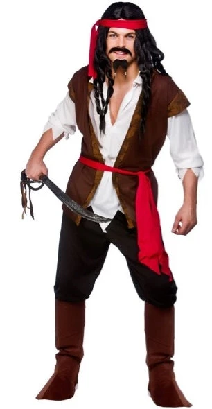 Wicked Costumes Caribbean Pirate Costume Men's Costumes 1 Wicked Costumes Caribbean Pirate Costume Men's Costumes