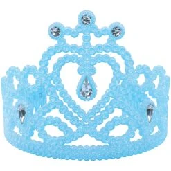 Bristol Novelties Ltd Tiara Blue Glitter - Frozen Style