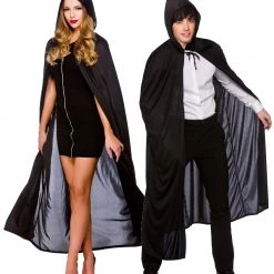 Wicked Costumes Hooded Cape - 52" Black