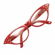 Bristol Novelties Ltd 50s Flyaway Specs - Retro Glasses With Rhinestone