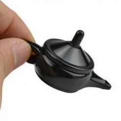 China Money Magic Magic Coin Lamp - Black Teapot - 10p Version