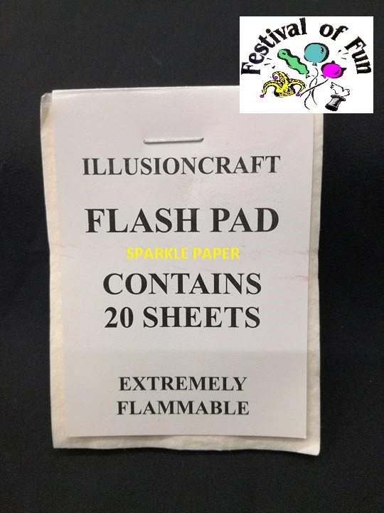 Illusion Craft Fire Magic Flash Paper Pad - SPARKLE 1 Illusion Craft Fire Magic Flash Paper Pad - SPARKLE