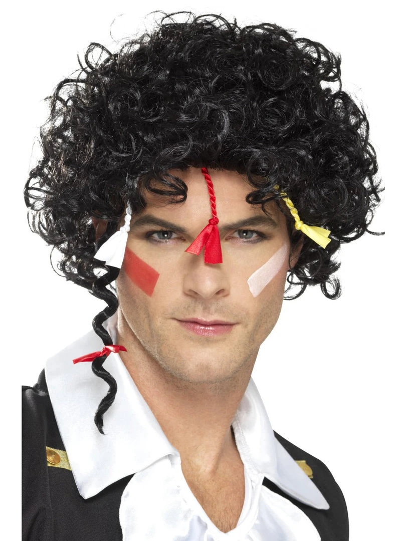 Smiffys Wigs 80's New Romantic Wig - Adam Ant Style 1 Smiffys Wigs 80's New Romantic Wig - Adam Ant Style