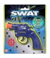 Gould 8 Shot Cap Gun -Plastic Revolver Style