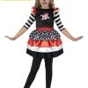Smiffys Skully Girl Costume - Kid's 3-4 Years