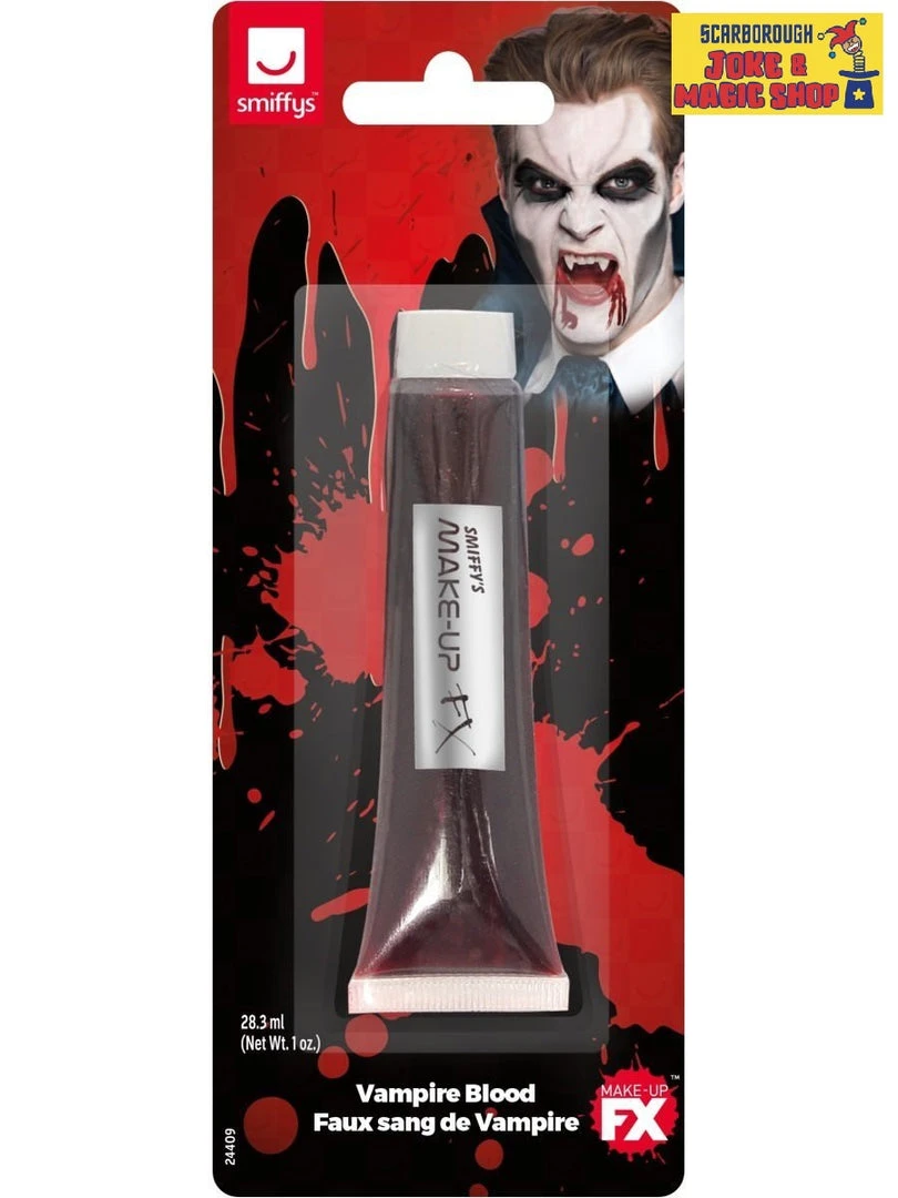 Smiffys Make-up Fake Blood Tube - Vampires Zombies Halloween 1 Smiffys Make-up Fake Blood Tube - Vampires Zombies Halloween