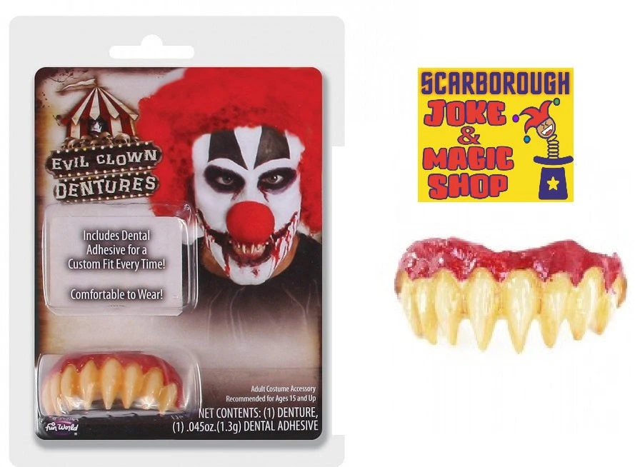 Wicked Costumes Evil Clown Teeth - Fangs 1 Wicked Costumes Evil Clown Teeth - Fangs