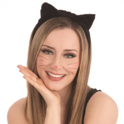 Bristol Novelties Ltd Furry Cat Ears - Black