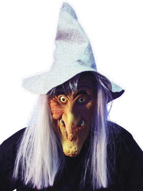 Bristol Novelties Ltd Witch Mask W. Hat & Hair 1 Bristol Novelties Ltd Witch Mask W. Hat & Hair