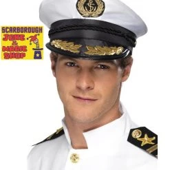 Bristol Novelties Ltd Hats Captain's Hat - Deluxe Black Cap