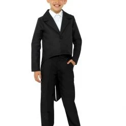 Smiffys Tailcoat BLACK Kids Costume 6 Smiffys Tailcoat BLACK Kids Costume