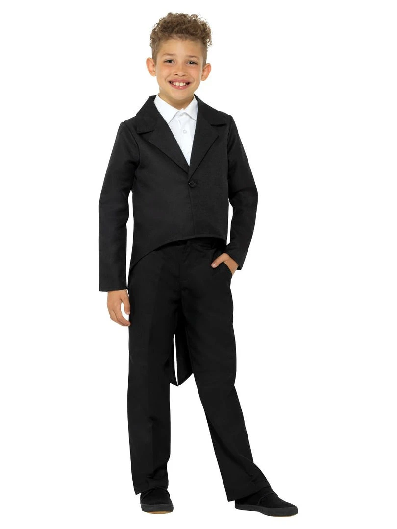 Smiffys Tailcoat BLACK Kids Costume 3 Smiffys Tailcoat BLACK Kids Costume