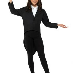 Smiffys Tailcoat BLACK Kids Costume