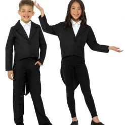 Smiffys Tailcoat BLACK Kids Costume