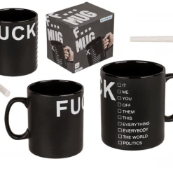 Out Of The Blue Giant Black Fuck (it, Me, You, Off, Them, This, Everything, Everybody, The World, Politics) Mug