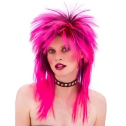 Wicked Costumes 80s Pop Rock Wig - Pink Wigs