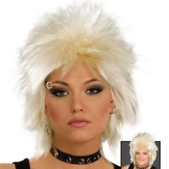 Bristol Novelties Ltd Wigs 80s Rock Idol Wig - Blonde