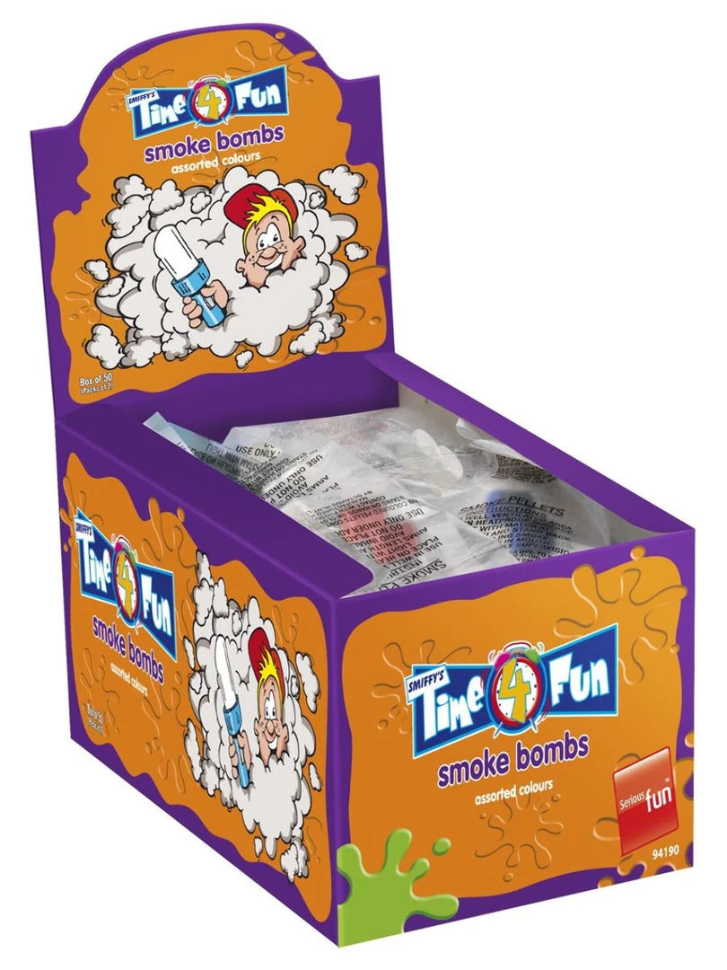 Smiffys Smoke Bombs - Assorted Colours Small Pellets 1 Smiffys Smoke Bombs - Assorted Colours Small Pellets