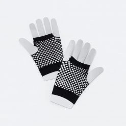 Bristol Novelties Ltd Fishnet Gloves - Black