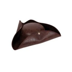 Wicked Costumes Hats Distressed Pirate Hat - Brown Tricorne