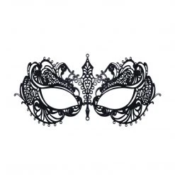 Bristol Novelties Ltd Filigree Eye Mask - Black