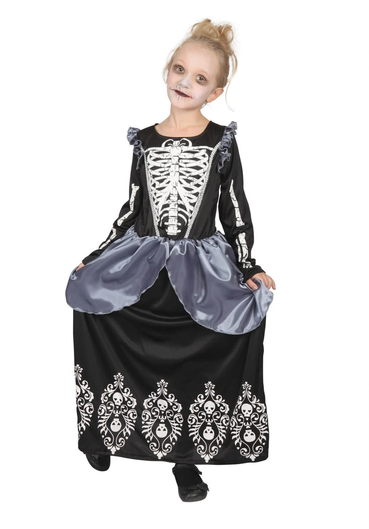 Bristol Novelties Ltd Children's Costumes Skeleton Gothic Princess Costume ~ Kid's 1 Bristol Novelties Ltd Children's Costumes Skeleton Gothic Princess Costume ~ Kid's