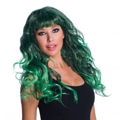 Bristol Novelties Ltd Temptress Wig ~ Green Wigs
