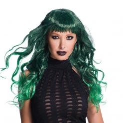 Bristol Novelties Ltd Temptress Wig ~ Green Wigs