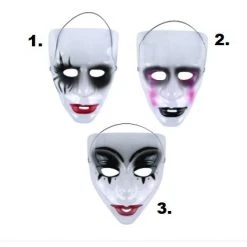 Henbrandt Transparent Mask ~ Gothic Halloween Style Masks