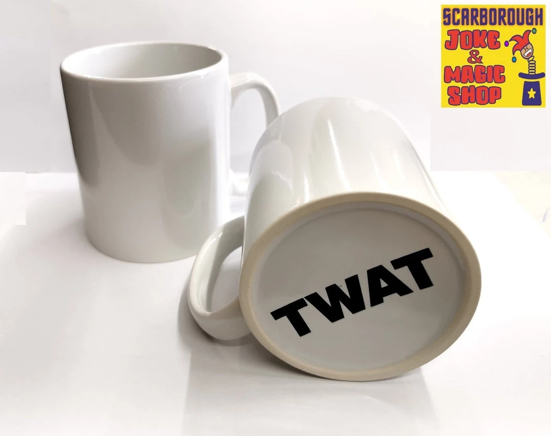 SWR Secret Twat Mug ~ Rude Hidden Profanity Joke Mug! ~ Office Santa Novelty Gift Novelty Mugs 1 SWR Secret Twat Mug ~ Rude Hidden Profanity Joke Mug! ~ Office Santa Novelty Gift Novelty Mugs