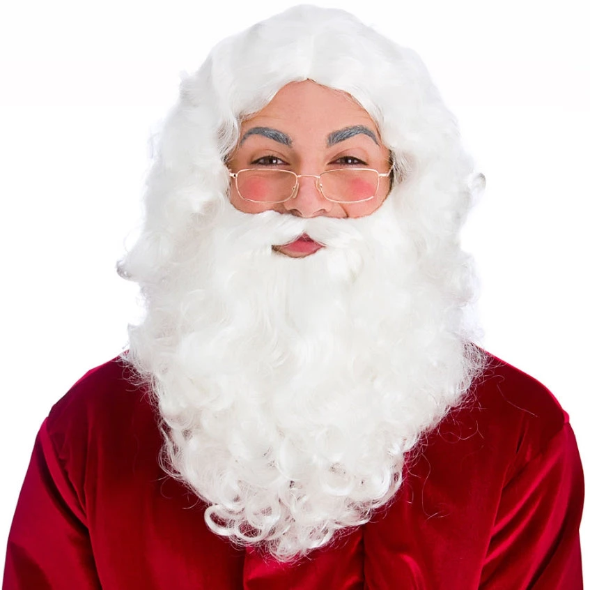 Wicked Costumes Christmas Costumes Deluxe Santa Beard Set 1 Wicked Costumes Christmas Costumes Deluxe Santa Beard Set