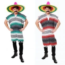 Henbrandt Men's Costumes Authentic Mexican Poncho