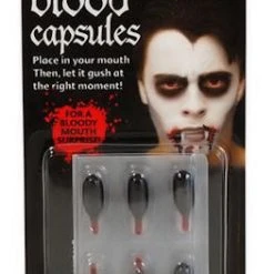 Wicked Costumes Make-up Liquid Blood Capsules - Zombie Vampire Makeup
