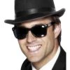 Bristol Novelties Ltd 50s Shades - Teddy Boy Black Sunglasses - Blues Brothers Style