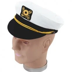 Smiffys Captain's Hat - Black Cap