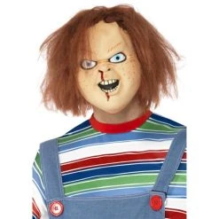 Smiffys Chucky Mask With Hair - Officially Licensed Child's Play 2 Mask Halloween Costumes