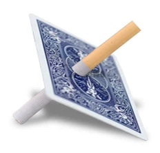 China Card Tricks Cigarette Through Card