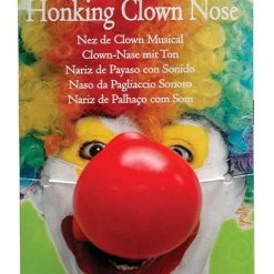 Bristol Novelties Ltd Clown Nose - Squeaky Honking - Red Rubber