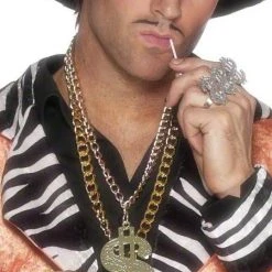 Smiffys Jewellery Dollar Sign Medallion ~ Large