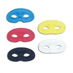 The Scarborough Joke Shop Men's Plain Eye Mask - Assorted Colours Available Eye Masks