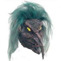 Bristol Novelties Ltd Masks Hobgoblin Mask With Hair - Tree Sprite Monster