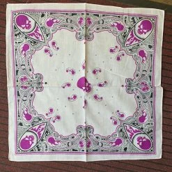 Wicked Nights Purple Skull Bandana