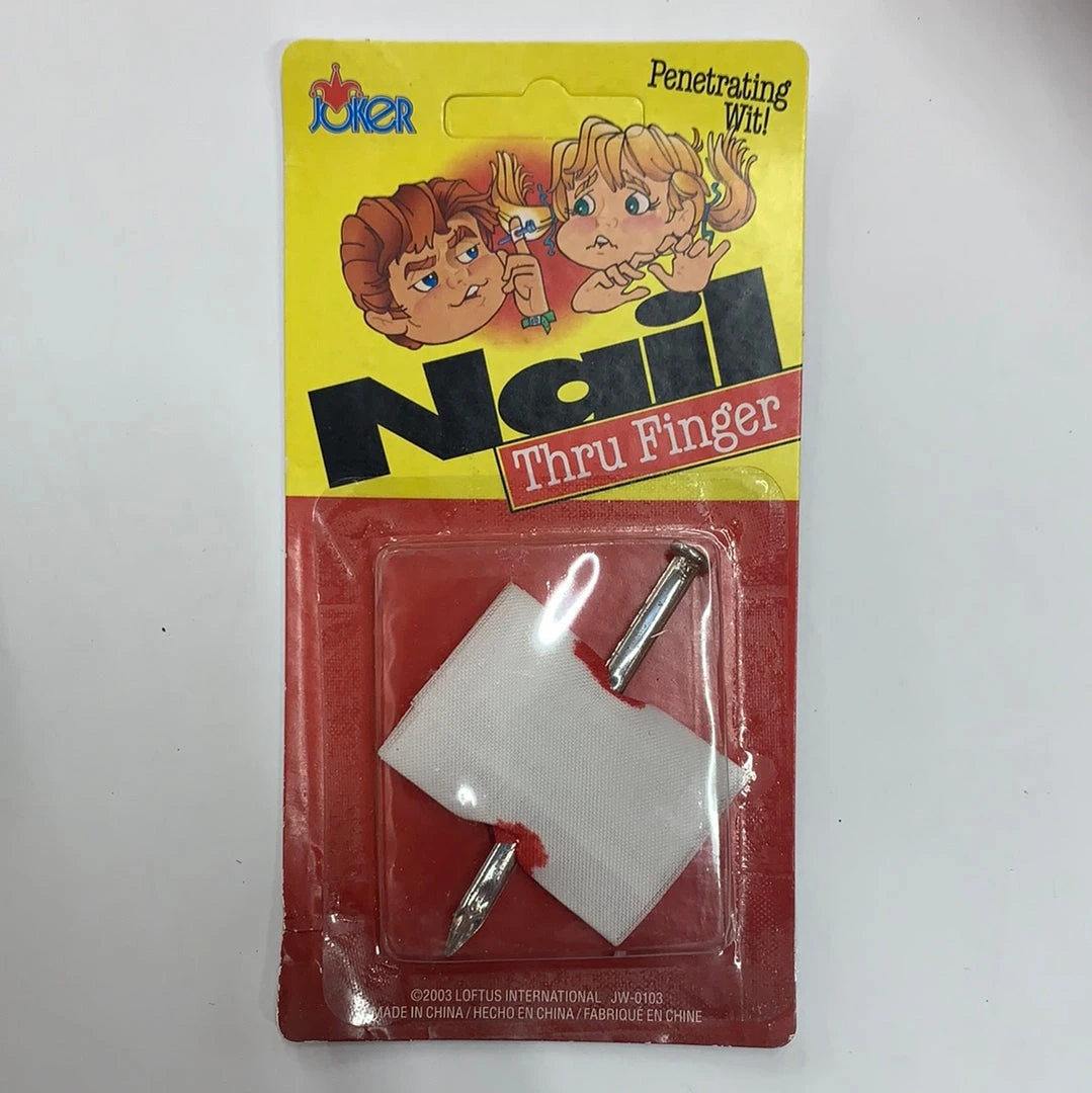 Funnyman Jokes Nail Through Finger 1 Funnyman Jokes Nail Through Finger
