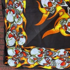 Wicked Nights Flaming Skull Trio Bandana