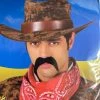 Wicked Costumes Beards & Tashes Cowboy Tash Moustache Black