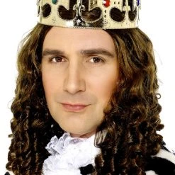 Smiffys Character Hats Jewelled Crown Gold