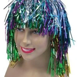 Bristol Novelties Ltd Tinsel Wig - Multi Wigs