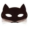 Wicked Costumes Animals Cat Mask With Whiskers - Black Wicked
