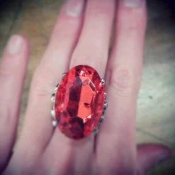 Smiffys Jewelled Ring - Asst Colours Jewellery